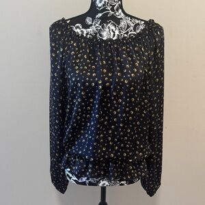 Michael Kors Black and Gold Women's blouse